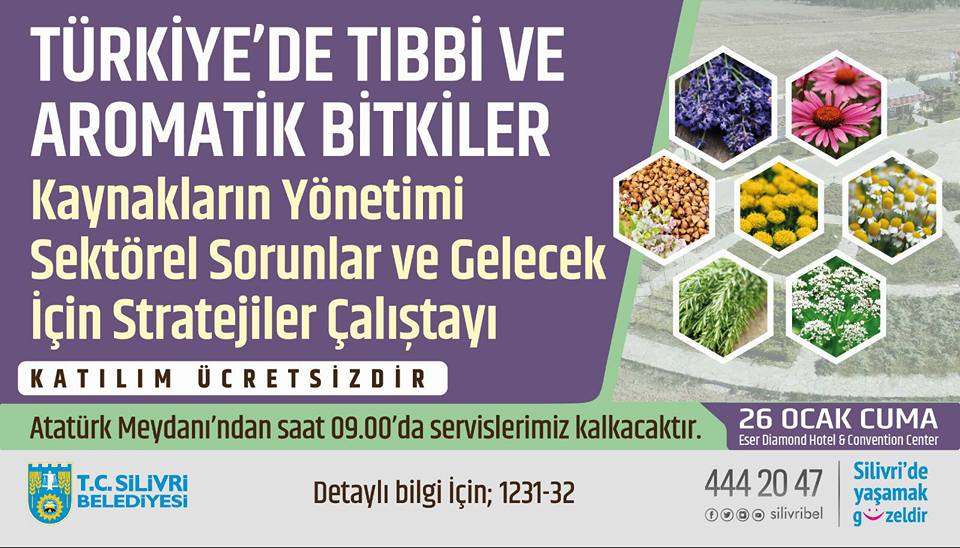 Duyuru – TTABÇ 2018 – Türkiye’de Tıbbi ve Aromatik Bitkiler Çalıştayı 26 Ocak 2018, Silivri, İstanbul