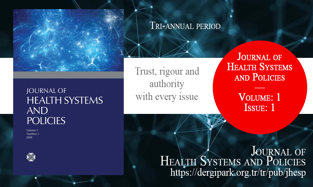 JHESP, January 2019 – Journal of Health Systems and Policies, Year: 2019, Volume: 1, Issue: 1, Release Date: 7 January 2019