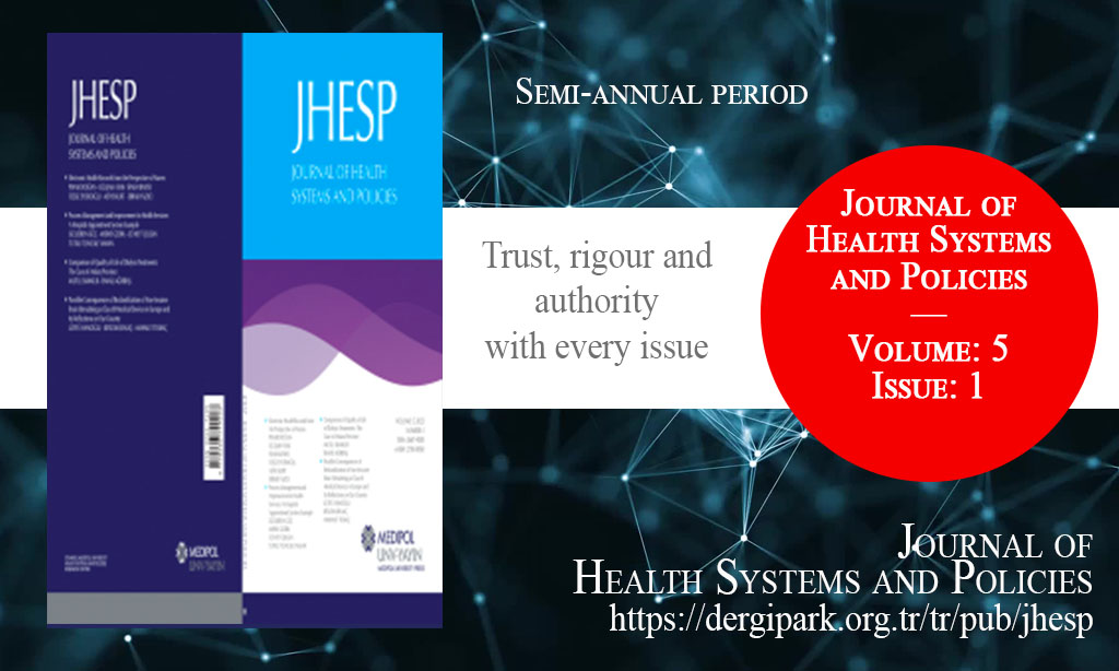 JHESP, June 2023 – Journal of Health Systems and Policies, Year: 2023, Volume: 5, Issue: 1, Release Date: 30 June 2023