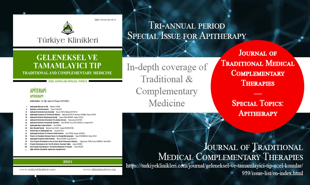 J Tradit Complem Med, September 2021 – Journal of Traditional Medical Complementary Therapies, Year: 2021, Special Topics: Apitherapy, Release Date: 20 September 2021