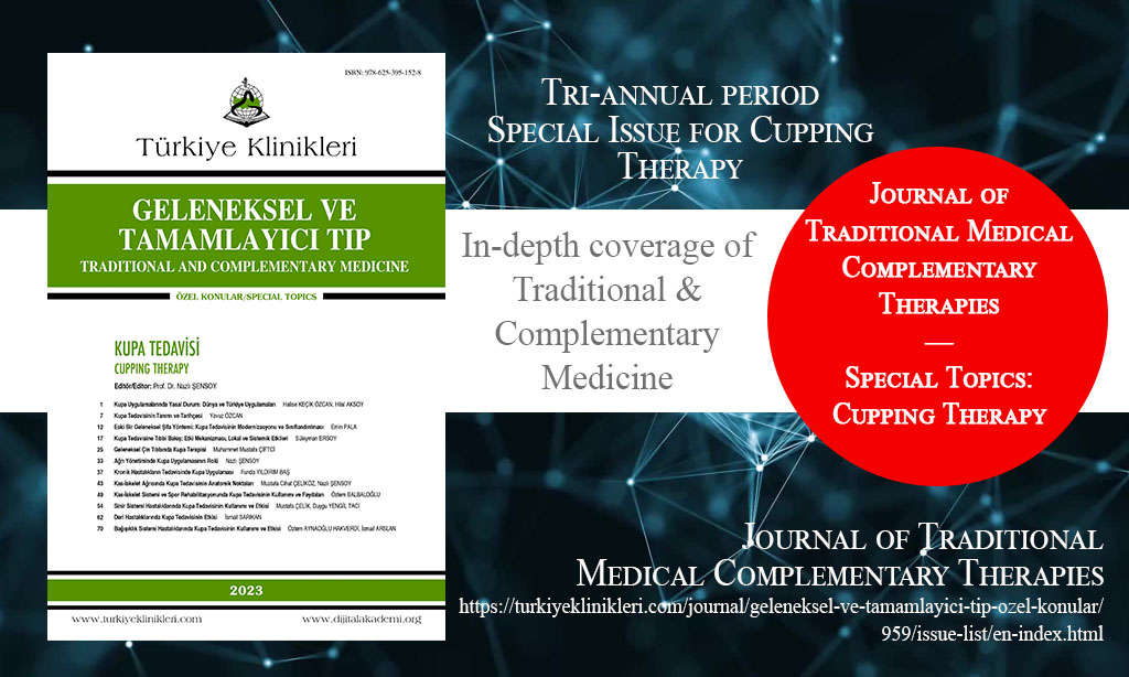 J Tradit Complem Med, December 2023 – Journal of Traditional Medical Complementary Therapies, Year: 2023, Special Topics: Cupping Therapy, Release Date: 8 December 2023